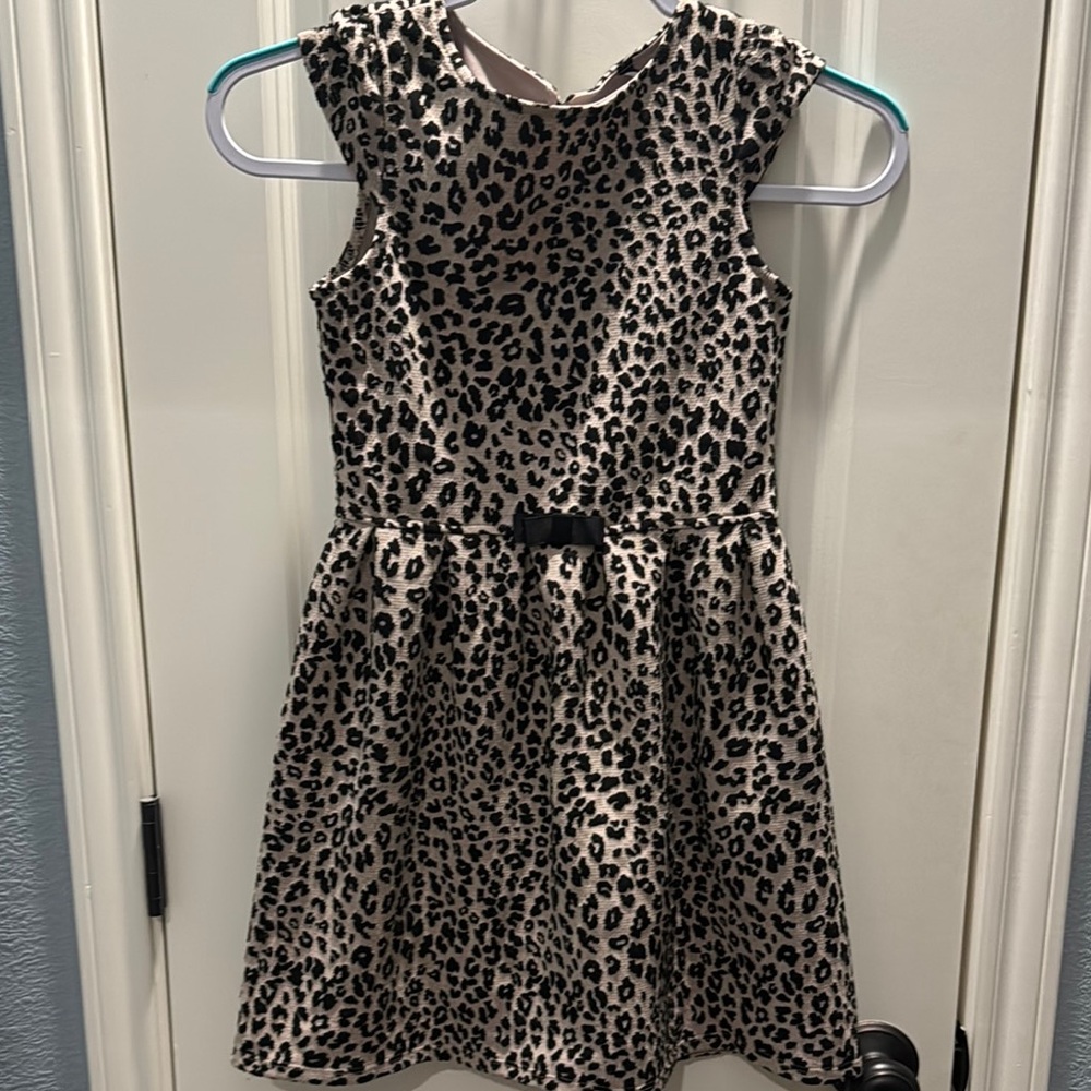 Jessica Simpson Black and Gray Pleated A-line Dress